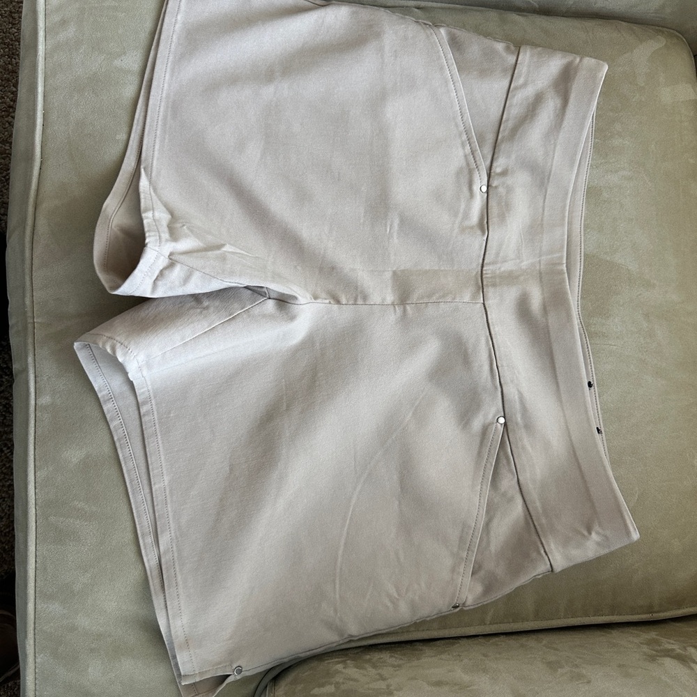 INC International Concepts Light Beige Pull-On Bermuda Shorts